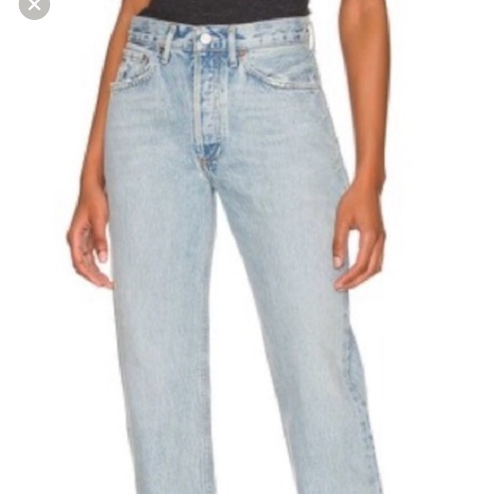 Agolde Women's Lana  Jeans raw hem size 25 like new